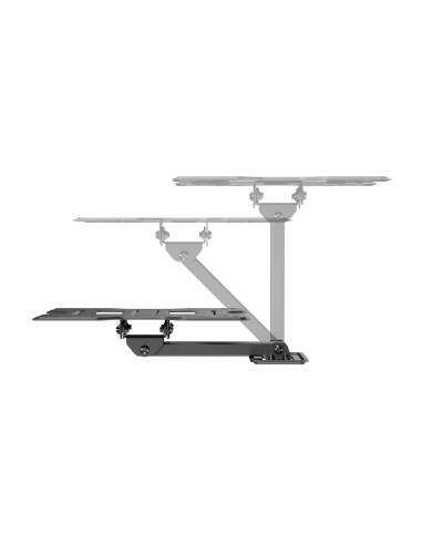 AISENS Soporte Eco Giratorio, Inclinable Para Monitor TV 30kg (2 Pivotes) De 23"-43", Negro
