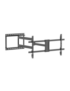 AISENS Soporte Pro Giratorio, Inclinable y Nivelable para Monitor TV 50kg de 43"-80", Negro