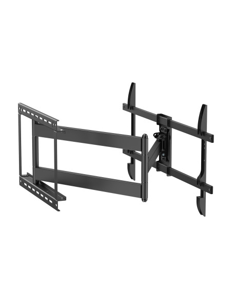 AISENS Soporte Pro Giratorio, Inclinable y Nivelable para Monitor TV 50kg de 43"-80", Negro