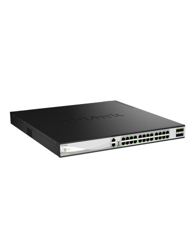 D-Link DXS-3130-28P Gestionado L3 10G Ethernet (100 1000 10000) Energía sobre Ethernet (PoE) Negro, Gris