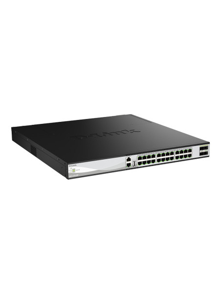 D-Link DXS-3130-28P Gestionado L3 10G Ethernet (100 1000 10000) Energía sobre Ethernet (PoE) Negro, Gris