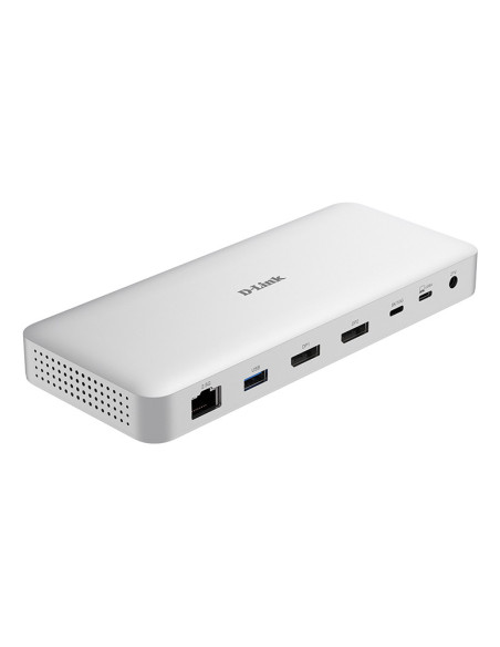 D-Link DUF-901 E base para portátil y replicador de puertos Alámbrico USB4 Gris