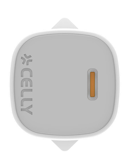 Celly UPTC1USBC45WWH cargador de dispositivo móvil Smartphone, Tableta Blanco Corriente alterna Carga rápida Interior