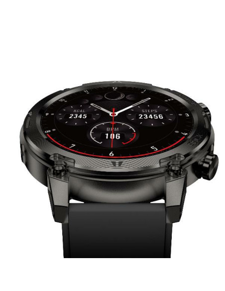 Nilox NXSWTRAILROUND Relojes inteligentes y deportivos 3,53 cm (1.39") Digital 360 x 360 Pixeles Pantalla táctil Negro