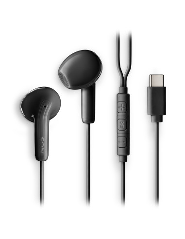 NGS CROSS GLIDE Auriculares Alámbrico Dentro de oído Llamadas Música USB Tipo C Negro