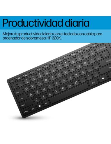 HP Teclado de sobremesa con cable 320K