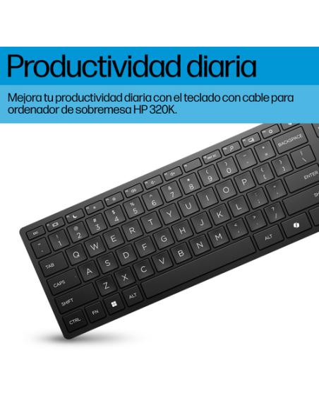 HP Teclado de sobremesa con cable 320K