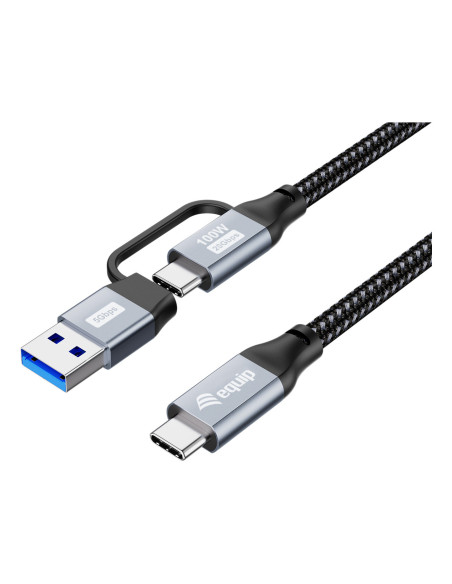 Equip 128433 cable USB USB 3.2 Gen 2x2 3 m USB A USB C USB C Negro