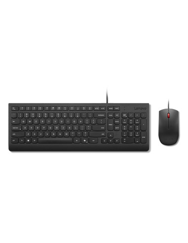 Lenovo Essential Wired Combo (ES 172) teclado Ratón incluido Universal USB Español Negro