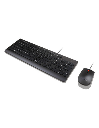 Lenovo Essential Wired Combo (ES 172) teclado Ratón incluido Universal USB Español Negro