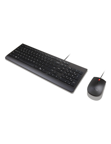 Lenovo Essential Wired Combo (ES 172) teclado Ratón incluido Universal USB Español Negro