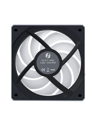 Lian Li 12RCL1W3B sistema de refrigeración para ordenador Carcasa del ordenador Ventilador 12 cm Negro