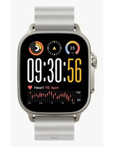 realme Watch 5 5 cm (1.97") AMOLED Digital 390 x 450 Pixeles Pantalla táctil Plata GPS (satélite)