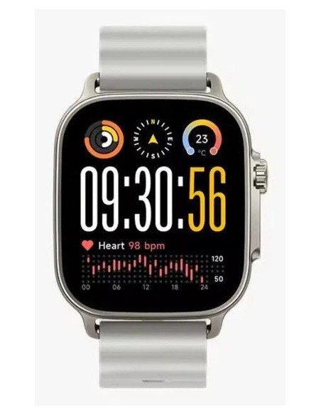 realme Watch 5 5 cm (1.97") AMOLED Digital 390 x 450 Pixeles Pantalla táctil Plata GPS (satélite)