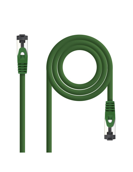 Nanocable Cable de Red Latiguillo Cat.8.1 2GHz LSZH SSTP AWG26, Verde, 0.5 m