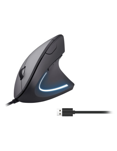 Equip 245118 ratón Universal mano derecha USB tipo A Óptico 3200 DPI