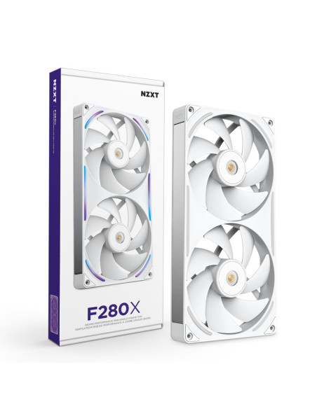 NZXT F280X Carcasa del ordenador Ventilador 14 cm Blanco 1 pieza(s)