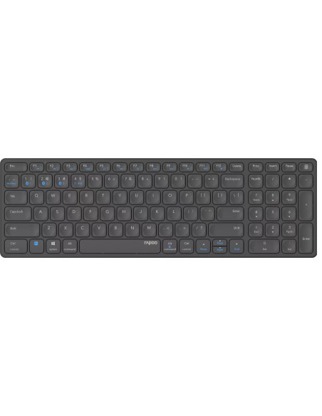 Rapoo 00215871 teclado Oficina RF Wireless + Bluetooth QWERTY Inglés Negro