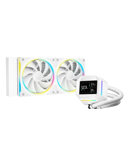 DeepCool LM240 WH Procesador Kit de refrigeración líquida 12 cm Blanco 1 pieza(s)