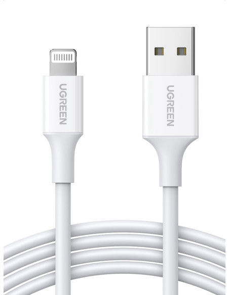 Ugreen cable USB 2.0 A lightning 2m, 5V 2.4A iPhone 7   7plus   6S  6   6 Plus, iPhone 5s 5c 5, iPad Mini Mini 2, iPad 1 m