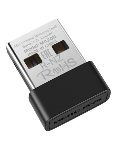 Mercusys MA20N adaptador y tarjeta de red WLAN 650 Mbit s