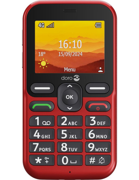 Doro Leva L10 6,1 cm (2.4") 120,7 g Rojo Característica del teléfono