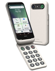 Doro Aurora A20 11,4 cm (4.5") SIM doble Android 14 4G USB Tipo C 4 GB 64 GB 3000 mAh Negro, Blanco