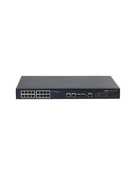 Dahua Technology ePoE DH-LR2218-16ET-240-V2 switch Gestionado L2 Fast Ethernet (10 100) Energía sobre Ethernet (PoE) Negro