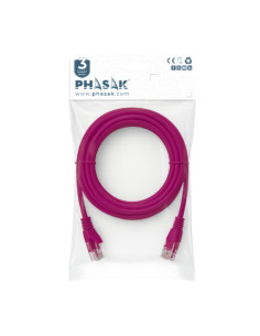 Phasak Cable de Red 100% Cu Cat.6 UTP Sólido Violeta 7 M