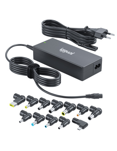 iggual CUA-C-12T-90W adaptador e inversor de corriente Interior Negro