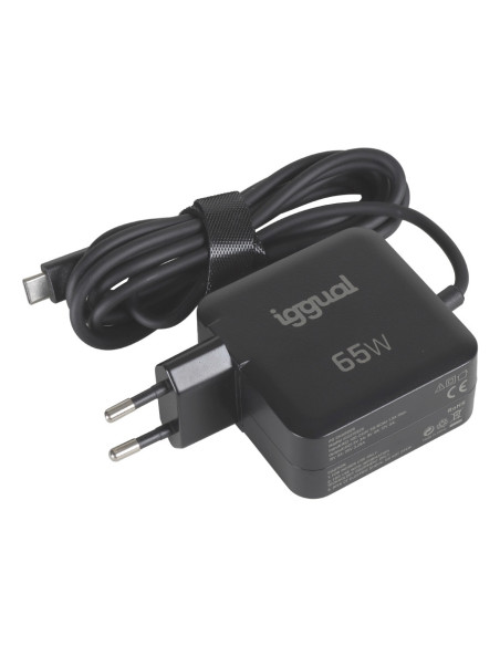 iggual PD 65W Universal Negro Corriente alterna Carga rápida Interior
