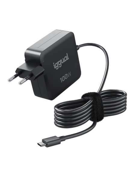 iggual PD 100W Universal Negro Corriente alterna Carga rápida Interior