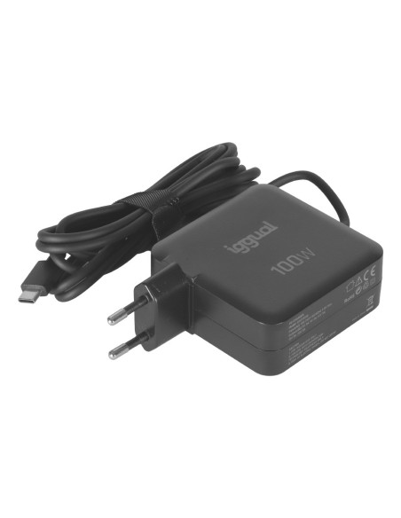 iggual PD 100W Universal Negro Corriente alterna Carga rápida Interior