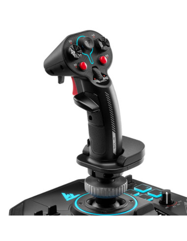 Thrustmaster Sol-R 4 HOTAS Negro USB Joystick Palanca de control lateral + cuadrante de aceleración Analógico Digital PC