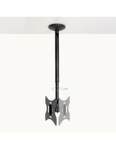 TooQ Soporte de Techo para pantallas 23”-42”, Negro