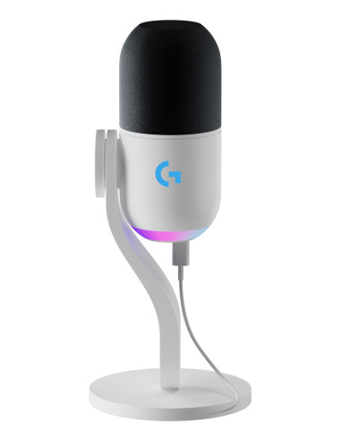 Logitech G Yeti GX, micrófono dinámico RGB con LIGHTSYNC para gaming, micrófono USB para streaming, supercardioide, Plug and