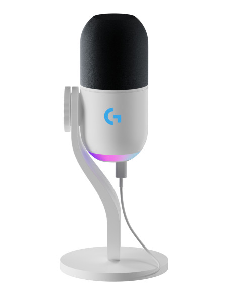 Logitech G Yeti GX, micrófono dinámico RGB con LIGHTSYNC para gaming, micrófono USB para streaming, supercardioide, Plug and