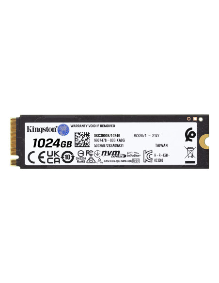 Kingston Technology 1024G KC3000 M.2 2280 NVMe SSD