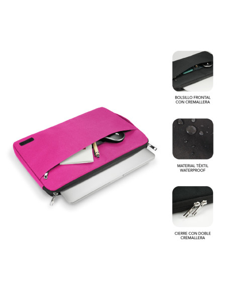 SUBBLIM Funda Ordenador Urban Laptop Sleeve 13,3-14" Pink