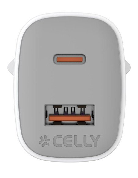Celly UPTC1USB1USBC35 cargador de dispositivo móvil Universal Blanco Corriente alterna Carga rápida Interior