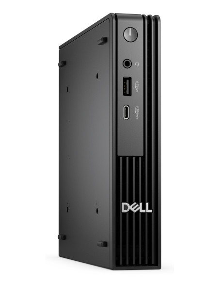 DELL Pro QCM1250 Intel® Core™ i3 i3-14100T 8 GB DDR5-SDRAM 512 GB SSD Windows 11 Pro Micro PC Mini PC Negro