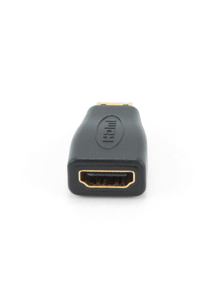 Gembird A-HDMI-FC cambiador de género para cable mini-HDMI Negro