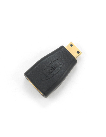 Gembird A-HDMI-FC cambiador de género para cable mini-HDMI Negro