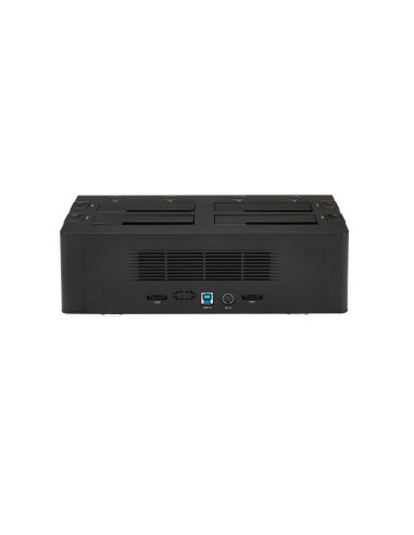 StarTech.com Base de Acoplamiento USB 3.0 de 4 Bahías SATA - Docking Station USB de Discos Duros o SSD SATA III de 2,5 3,5" -