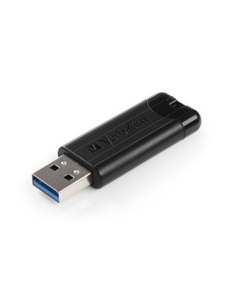 Verbatim PinStripe 3.0 - Unidad USB 3.0 de 128GB  - Negro