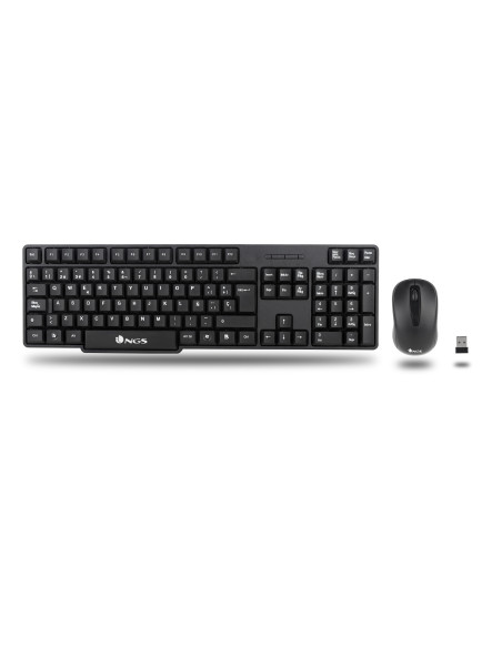 NGS EUPHORIA KIT teclado Ratón incluido Universal RF inalámbrico QWERTY Inglés Negro