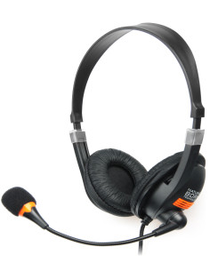 NATEC Drone Auriculares Alámbrico Diadema Llamadas Música Negro, Naranja