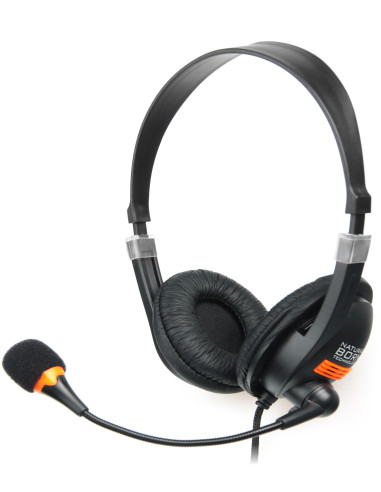 NATEC Drone Auriculares Alámbrico Diadema Llamadas Música Negro, Naranja
