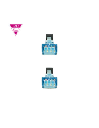 Nanocable Cable de Red Cat.7 600MHZ LSZH SFTP PIMF AWG26, Negro, 1 m