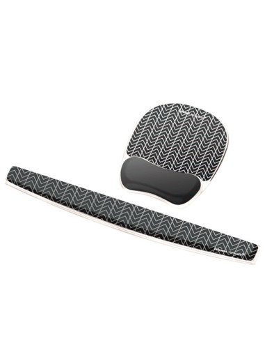 Fellowes 9653601 descansa muñecas Gel Negro, Gris